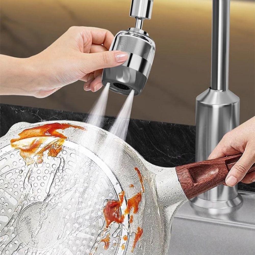 Stainless Steel Filter Kitchen Faucet Extender 3 Modes Faucet Bubbler Nozzle  Bathroom
