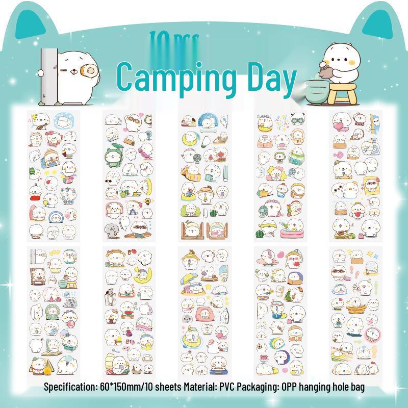 PET Cute Animal Stickers - Pet Planet Series for Journals & Children's Water Bottles