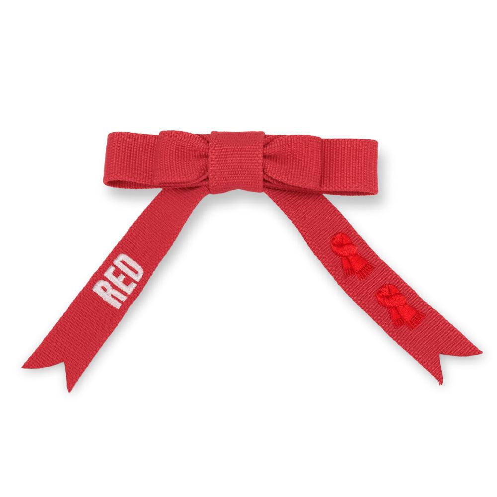 Taylor Embroidered Bow Hair Clip - Fashionable Braided Spring Clip for Women