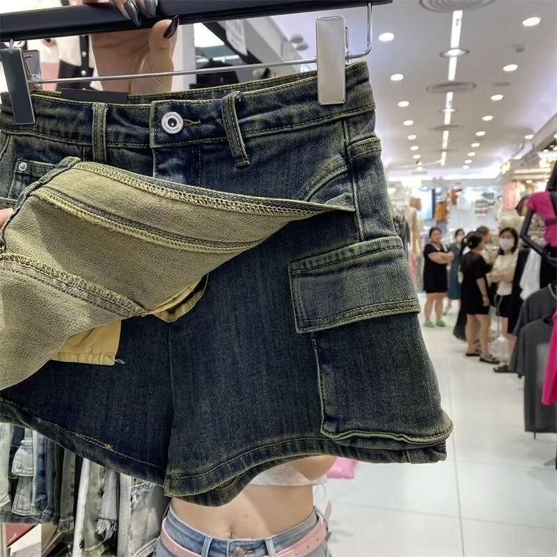 Design-sensual Jeans Skirt for Women New High-waisted Slim Retro Hot Girl Hip Jeans Skirt for Women