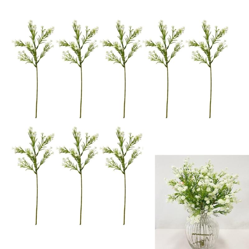 10pc Artificial Gypsophila Flowers Branch Simulated Wedding Decors Realistic Indoor Table Centerpieces for Wedding Party