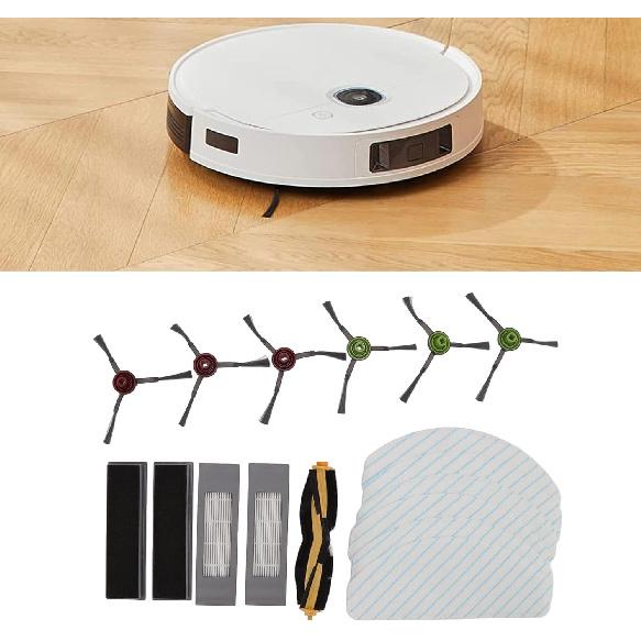 Sweeper Brush, Vacuum Cleaner Parts Replacement Accessories Kit for Yeedi Vac 2pro Robot Cleaner Main Side Brush Filter Kit