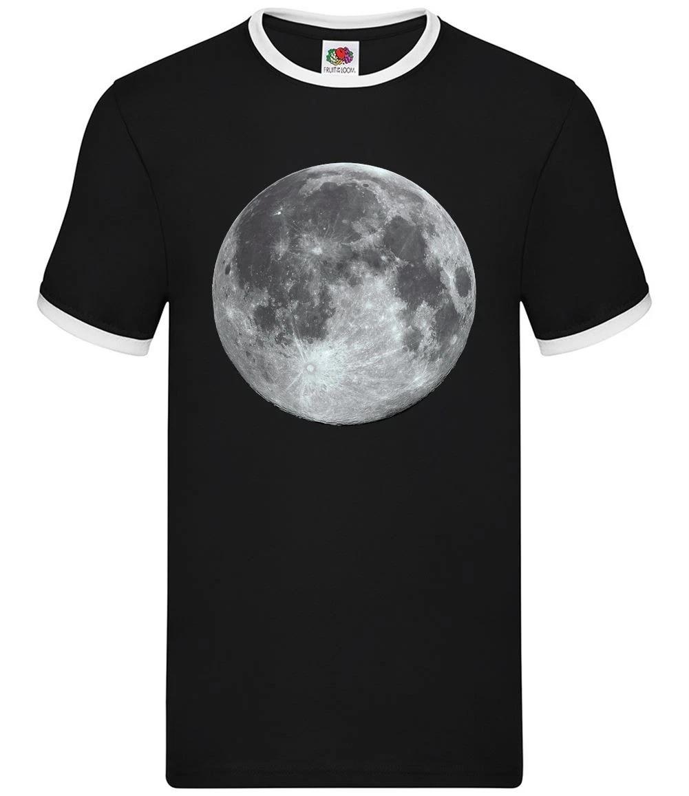 Moon Colour Design - Mens Ringer - Space Star Astronaut Universe Galaxy Gift XXXL