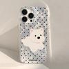 Polka Dot Cute Puppy for iPhone17promax Apple 16 Laser Phone Case 14/13 Large Hole 15