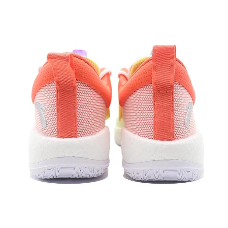 New Anta Hengsao4 Durable Breathable Low Top Basketball Shoes White Red 112231608-6