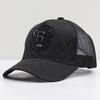 Mesh Hat Fashion Head Circumference Curved Brim Stereo Label Peaked Cap
