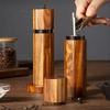 Refillable Pepper Spice Mill Acacia Wood Spice Mill Bottle Handheld Salt Grinder  Kitchen Gadget