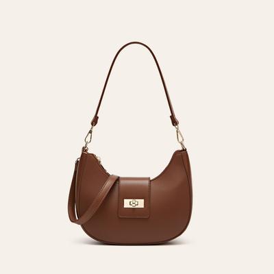 Underarm Messenger Bag New Double Handbag Niche French Shoulder Bag Women's Office Workers Urban Simple Crescent Bag