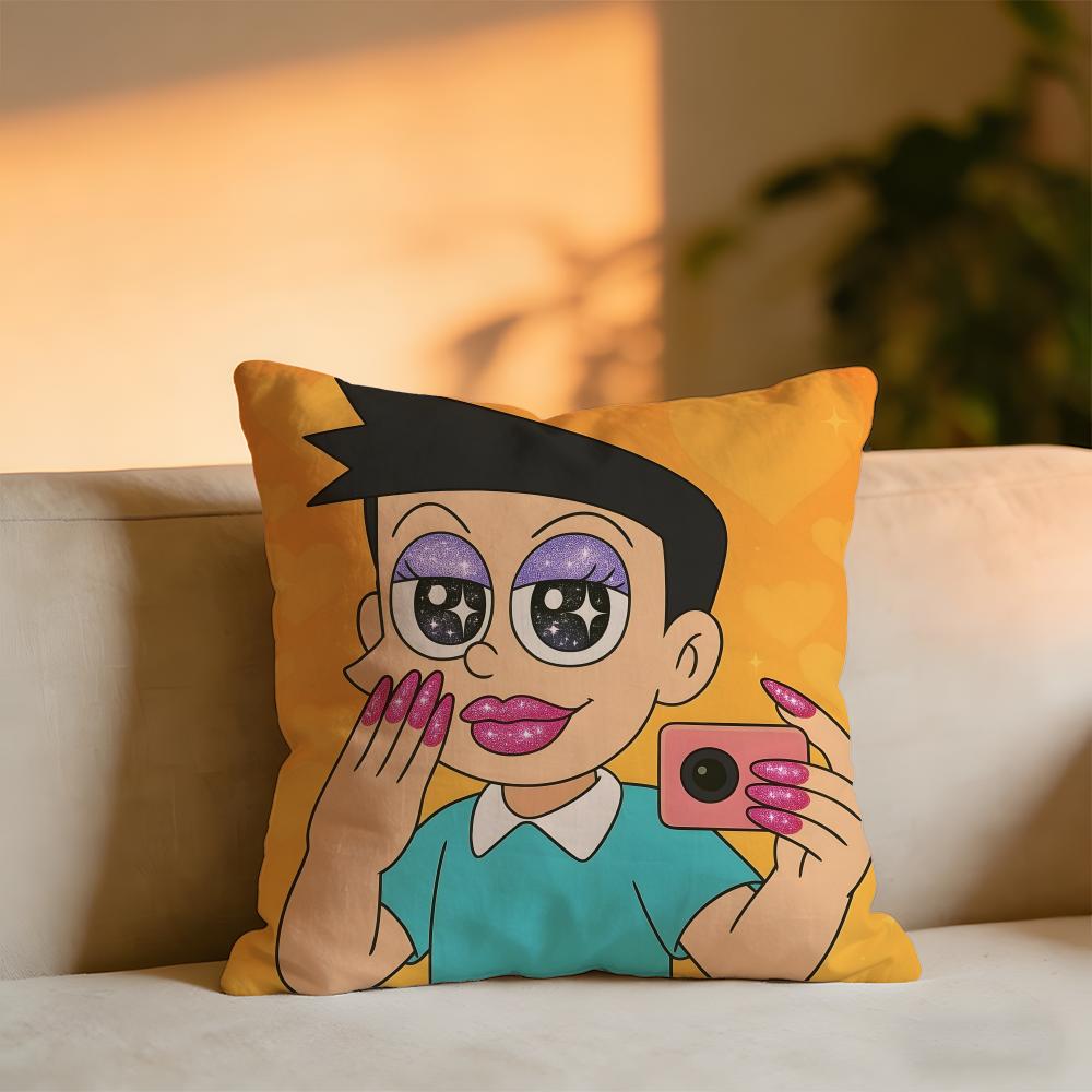 A Cushion Cover Cozy Velvet Throw PillowSoft Warm Cushion For Sofa Bed 30x30 cm