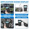 RJ45 Network Cable Tester, VXSCAN Multifunction Poe Ethernet Cable Tester Kit for CAT5e/CAT6/CAT6a, Network Cable Continuity Tester DC Power & Switch