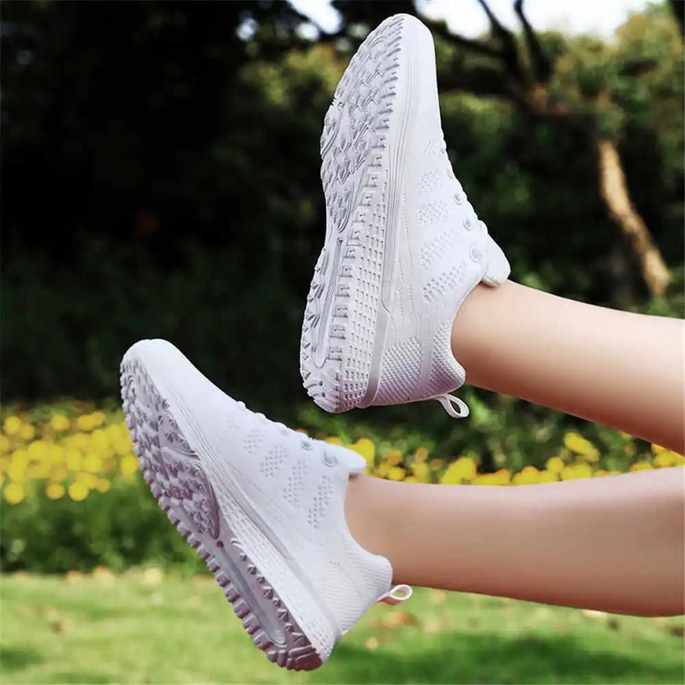Fashion Plus Size Lace Up White Ladies Sneakers Flats Women's Boots 44 Size Shoes Size 33 Woman Sports Hit Shors Tenys Hyperbeast