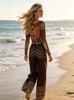 2026 European & American Cross-Border Spring/Summer Women's Loose Two-Piece Printed Swimsuit