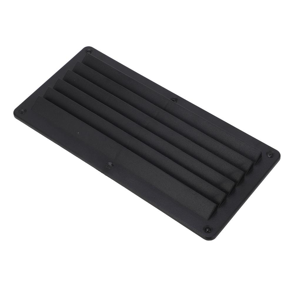 Schwarze 10,4 x 5 Zoll große Lüftungsschlitzabdeckung für Deckenventilatoren, geeignet für Wohnmobile