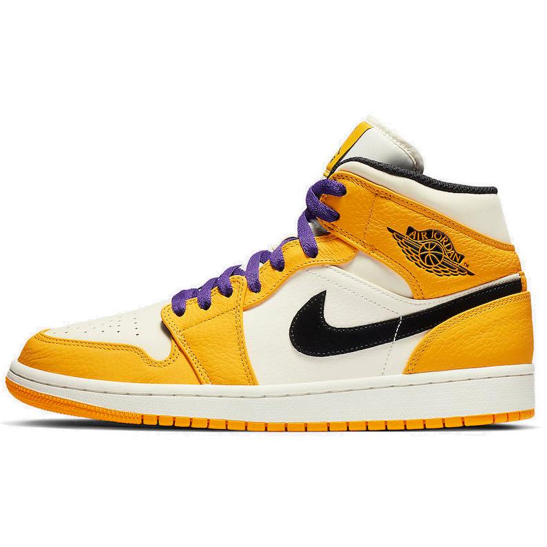 

Новые JORDAN 1 Mid Se Lakers 852542-700 46