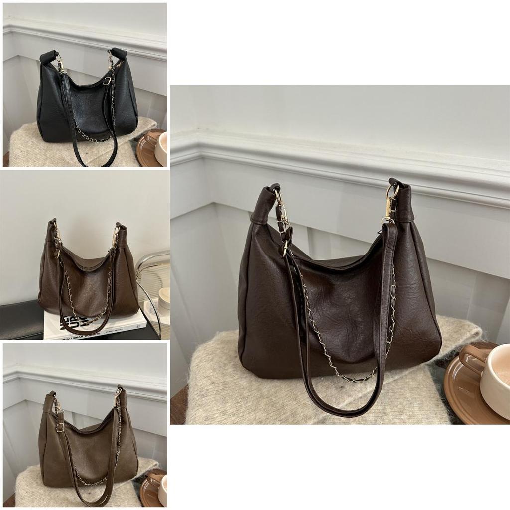 Pu Leather Tote Bag For Women With Large Capacity And Zipper Closure For Daily Commute