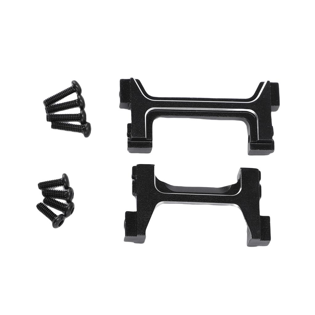 RC CNC Aluminum Alloy Bumper Bracket Set for 118 Car Front and Rear Bumper Mount Black