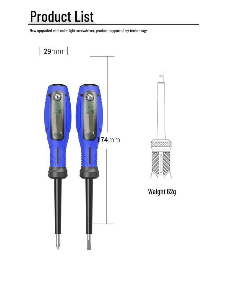 ODINTT Smart Non-Contact Electrical Pen Screwdriver with Digital Display and Live/Neutral Wire Detection.