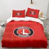 3PCS Football Charlton-Athletic Crest Bedding set,Ideal For1pc Duvet Cover And 2pcs Pillowcases Perfect for Christmas,Ideal for Bedroom, Dormitory