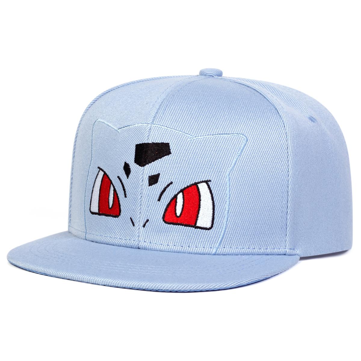 Hat Factory Leuke Cartoon Borduurwerk Heren Dames Hoeden Outdoor Flat Top Sport Baseballpet Katoen Mode Vrije Tijd Reishoed Snapback Petten hemelsblauwe kleur
