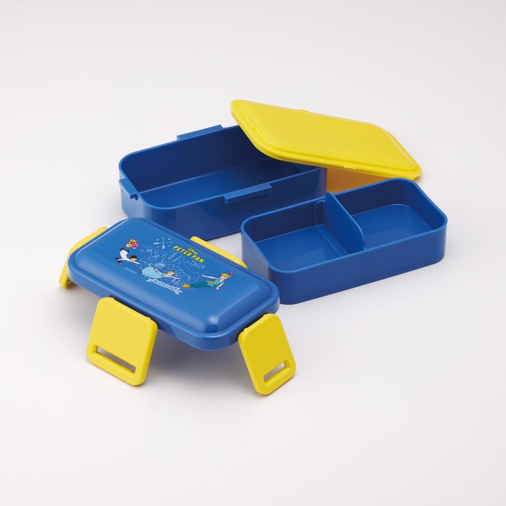 Skater Bento Box 2 Tiers 600ml for Women Antibacterial Fluffy Dome Lid Made In Japan Disney Peter Pan PFLW4AG