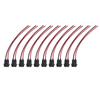10PCS T10 LED Bulbs Sockets Plug Wiring Harness Waterproofing Rubber Copper T10 LED Bulbs Wire Adapter for Cars Trucks