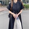 Women's Japanese Retro Chic Two-Piece Set: Long/Short Sleeve Loose Shirt & Lace Wide-Leg Pants
