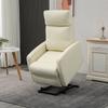 Poltrona Relax Lift People Electric Recliner Chair 145 Degree With Remote Control Footrest 67x95x105 Cm Cream
