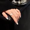 Classy Open Heart Ring With Pearl Detailing For Women Trendy Fashion Accessory