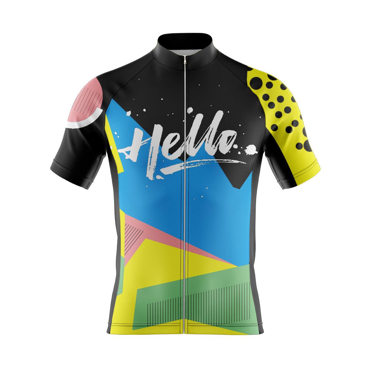 

Комплект велоджерсі з швидковисихаючої тканини та штанів для шосейного велоспорту на весну/літо XXXL чорний