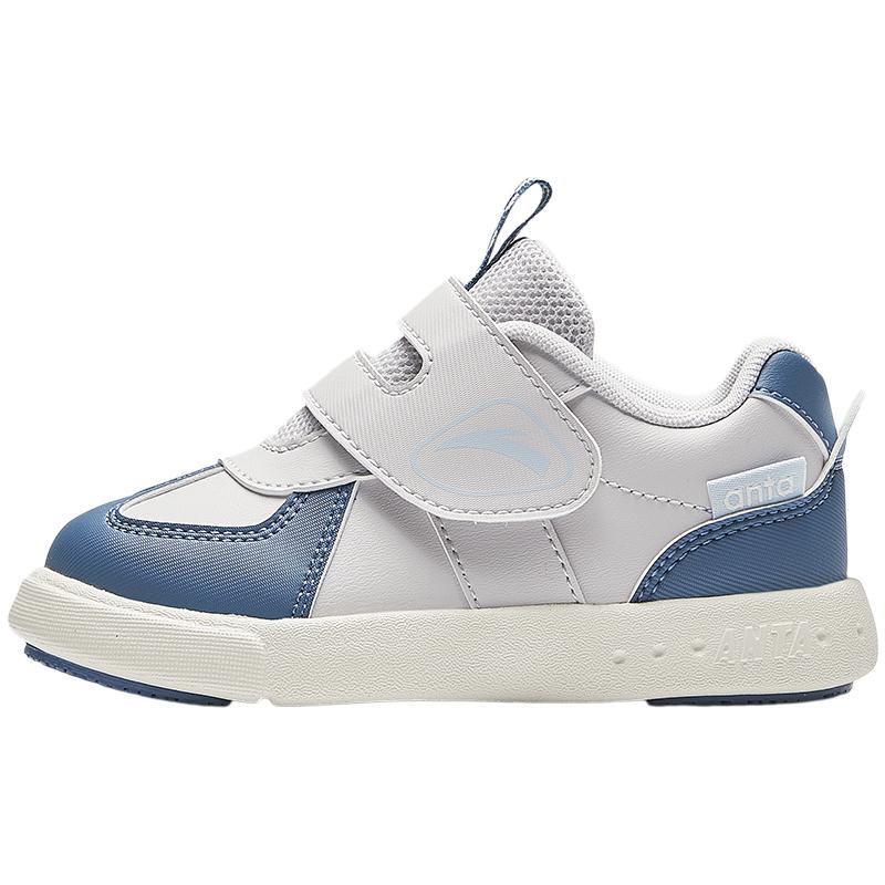 

Anta Удобная мягкая подошва, нескользящие, амортизирующие, низкие кроссовки для ходьбы, детская обувь, серо-голубые A12430004-1 21