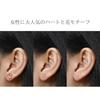 3 pairs 6 pieces earrings women surgical stainless steel stud second piercings flower cherry blossom heart four-leaf clover spring zirconia silver set