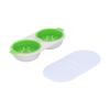 Microwave Boiled Egg Cup Food Grade Egg Steamer Egg Boiler Bowl for Kitchen Home RestaurantGreen