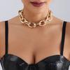 Cross-Border Jewelry, Simple Punk Style Exaggerated Thick Chain Necklace, Personalized Street Auction Aluminum Chain Trend Necklace Women