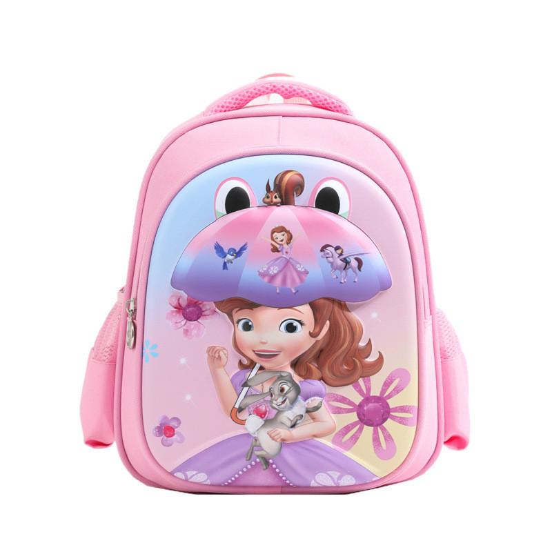 Trendy Cartoon Hard Shell Backpack For Kids Durable Nylon Material Cute Design