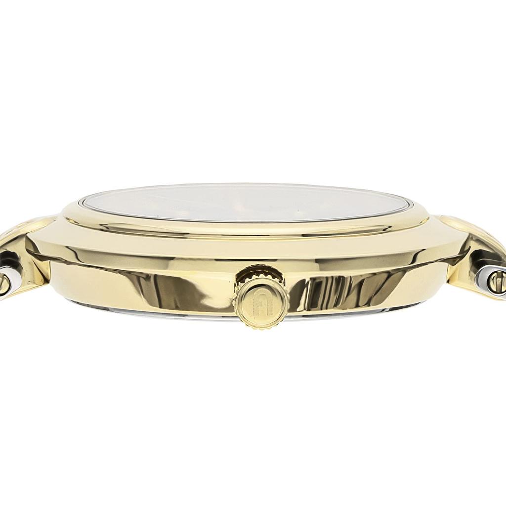 Watch FURLA LOGOLINKS Green Dial Stainless Steel Quartz Watch Jewelry Accessory WW00030008L4 Multicolor [Furla] 36.5MM Women's [Item]