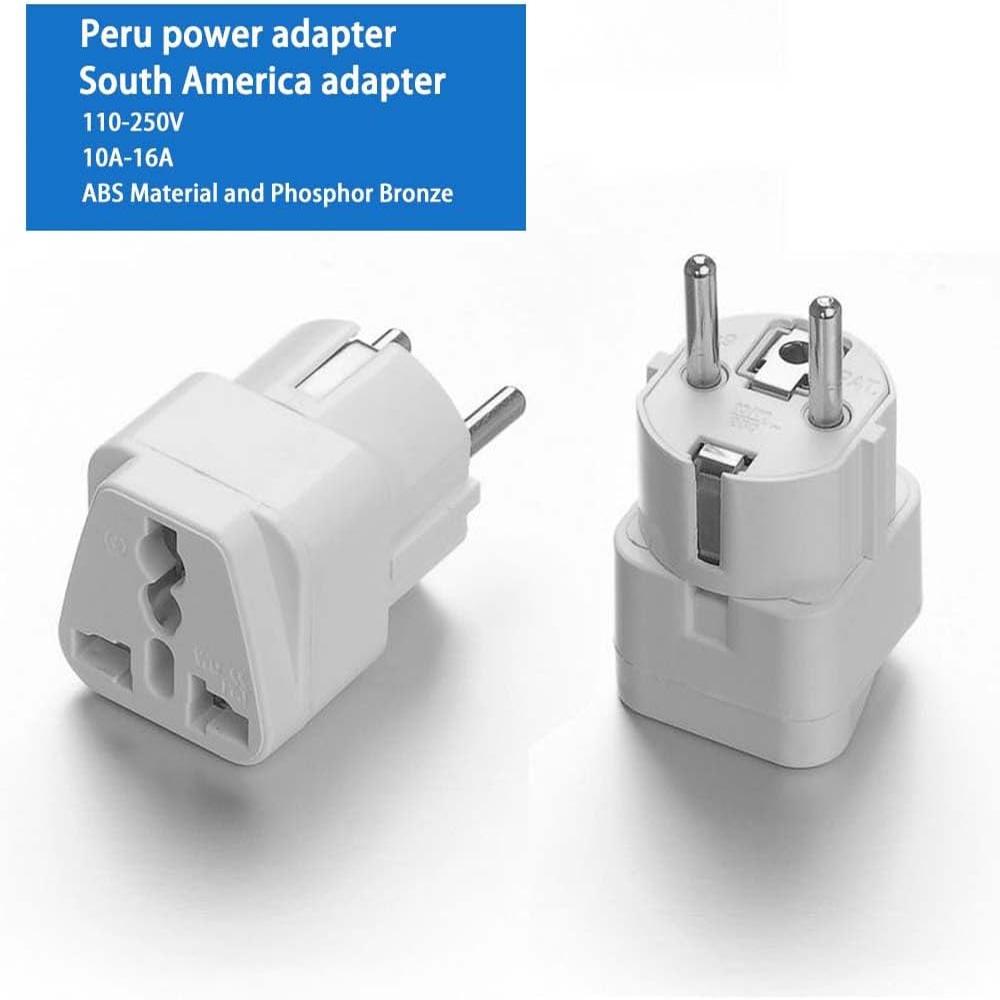 Universal EU Plug Adapter International AU UK US To Euro KR Travel Adaptor Electrical Converter Power Socket Pure Copper.