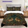 Medieval William Morris Rabbit Design bedding, duvet cover, pillowcase, home decoration, birthday gift (1 * duvet cover+2 * pillowcase, coreless)