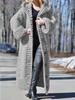 Women's 2025 Winter Hooded Knit Cardigan Sweater Coat