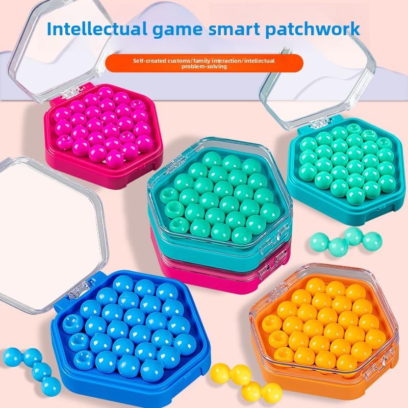 Childrens Educational Toy Puzzle Beads With Bright Colors For Kids Brain Development
