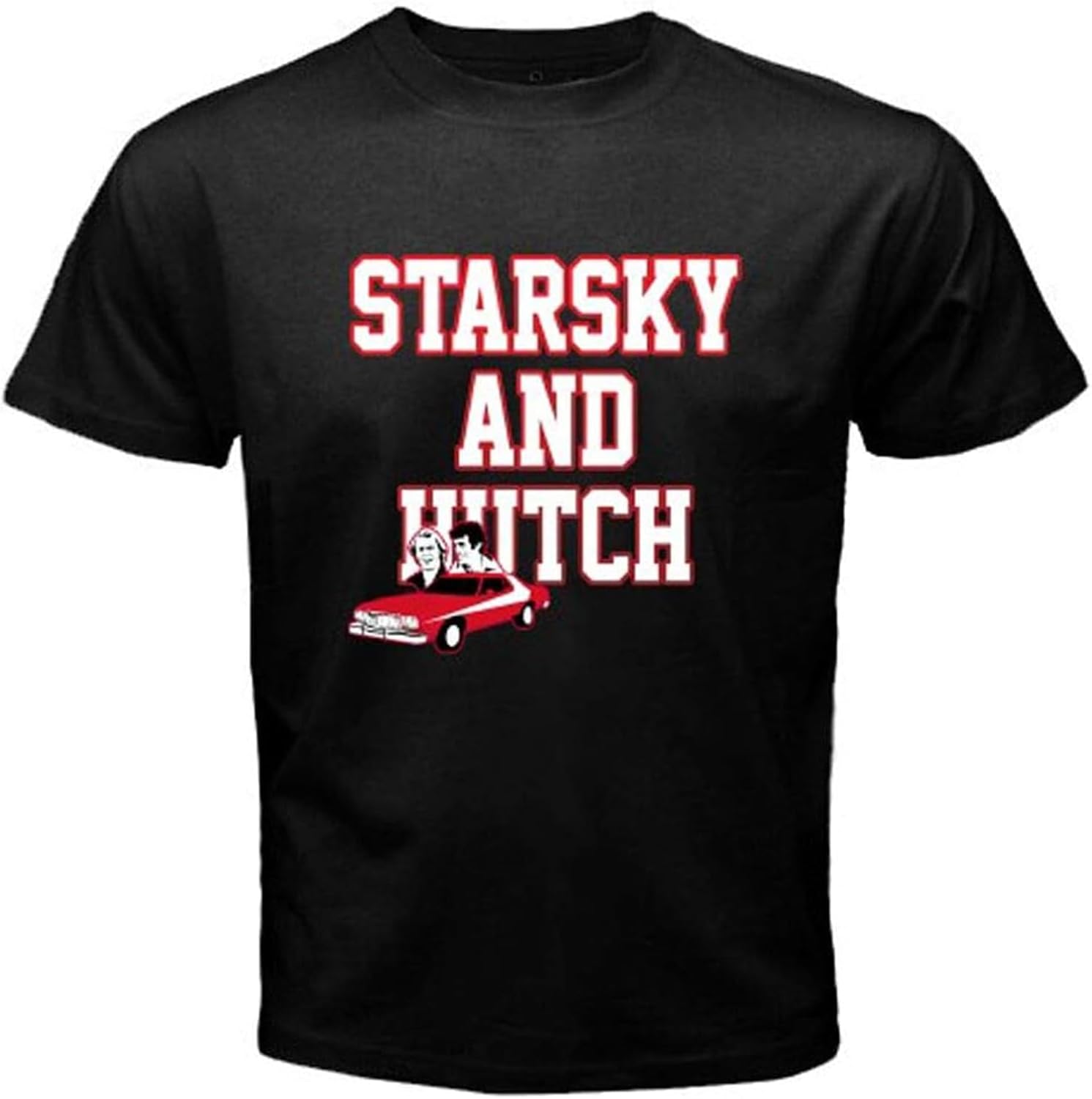 New Starsky and Hutch TV Series Show Men s Black T-Shirt 4XL чёрный