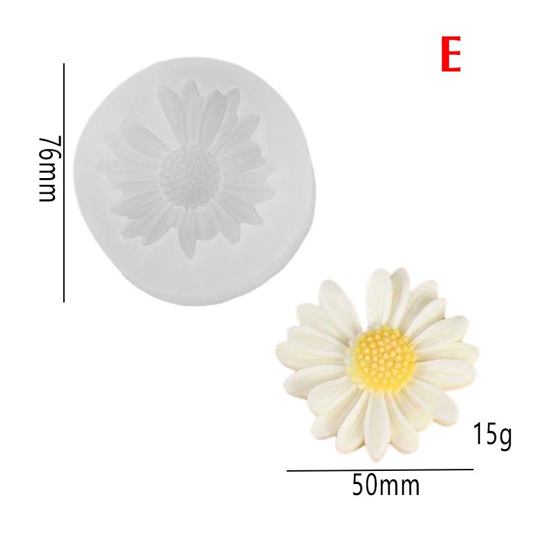 3D Jasmine Rose Flower Silicone Mold for DIY Chocolate Cake Decor Pudding Desserts Pastry Fondant Baking Tool Soap Making