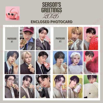 ATEEZ 2026 SAUDAÇÕES DE FIM DE ANO INCLUÍDO Cartão Fotográfico OFICIAL