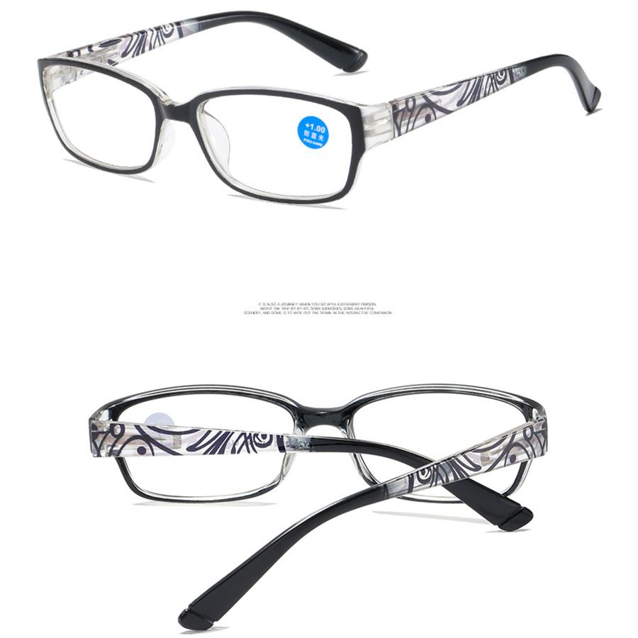 Reading Glasses Retro Oval Shaped Glasses Anti Blue Light Glasses Fashionable Personalized Black Thin Border Plain Face Eyewear
