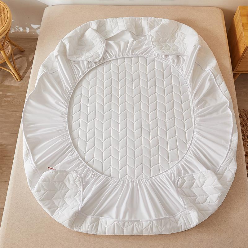Waterproof Mattress Cover Quilted Bed Covers White Fitted Sheet tampa de colchão Home Bedspread Elastic Bedsheet(No Pillowcase)