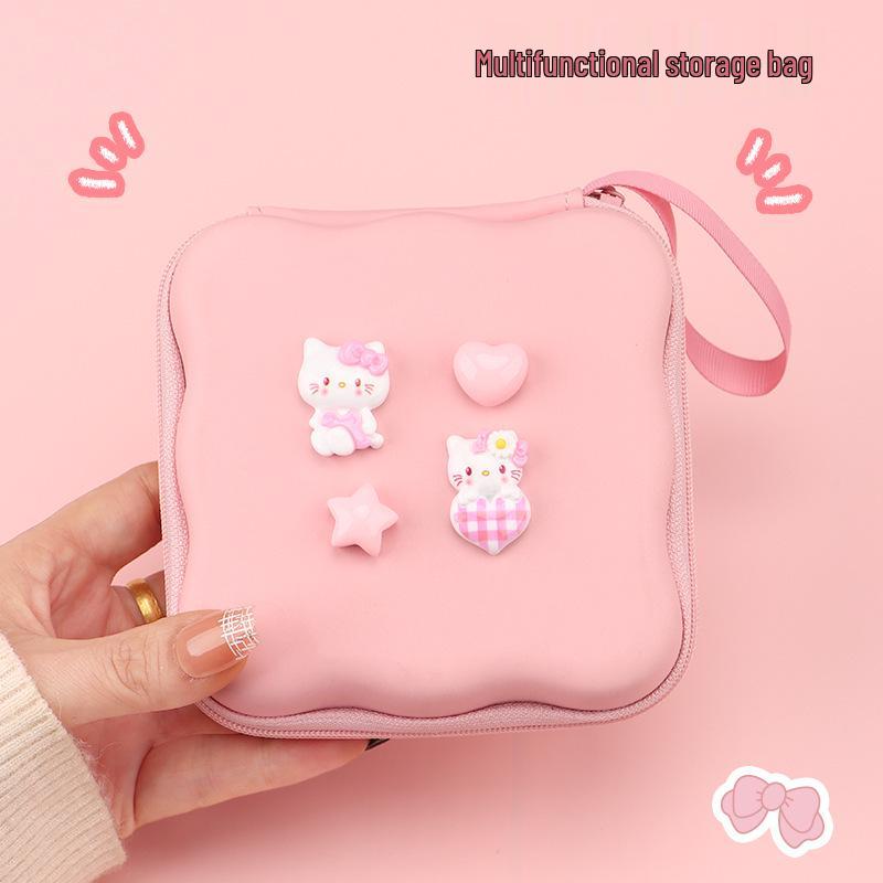 Cute Cartoon Camera & Cable Organizer: Portable, Large Capacity Storage Bag