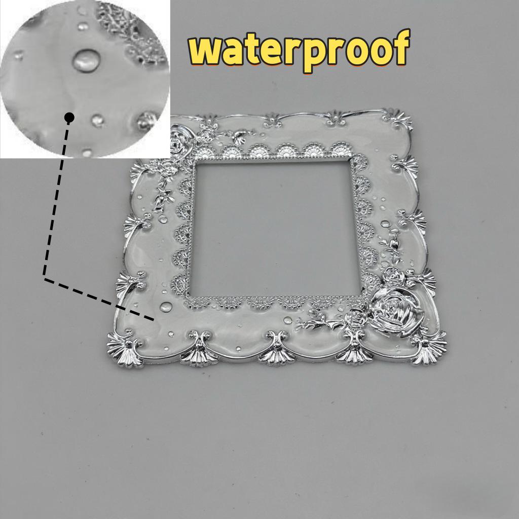 1pcs Self-Adhesive New resin single light switch surround socket fingerboard cover switch sticker paper home decoration
