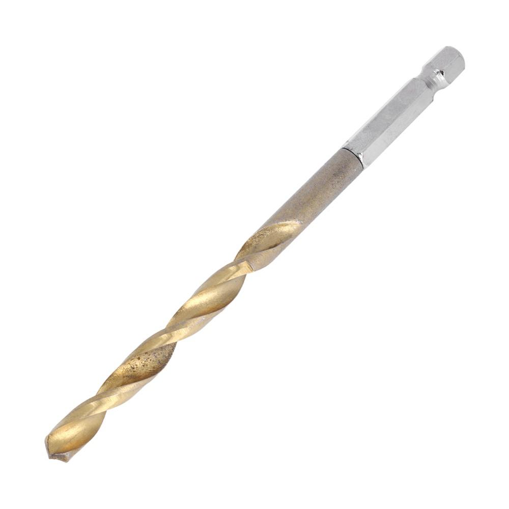 13pcs Titanium Coated Drill Bit Set High Speed Steel Titanium Coated Drill Bits Wood Drilling