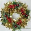 30cm Christmas Wreath with Artificial Flowers for Doors and Windows