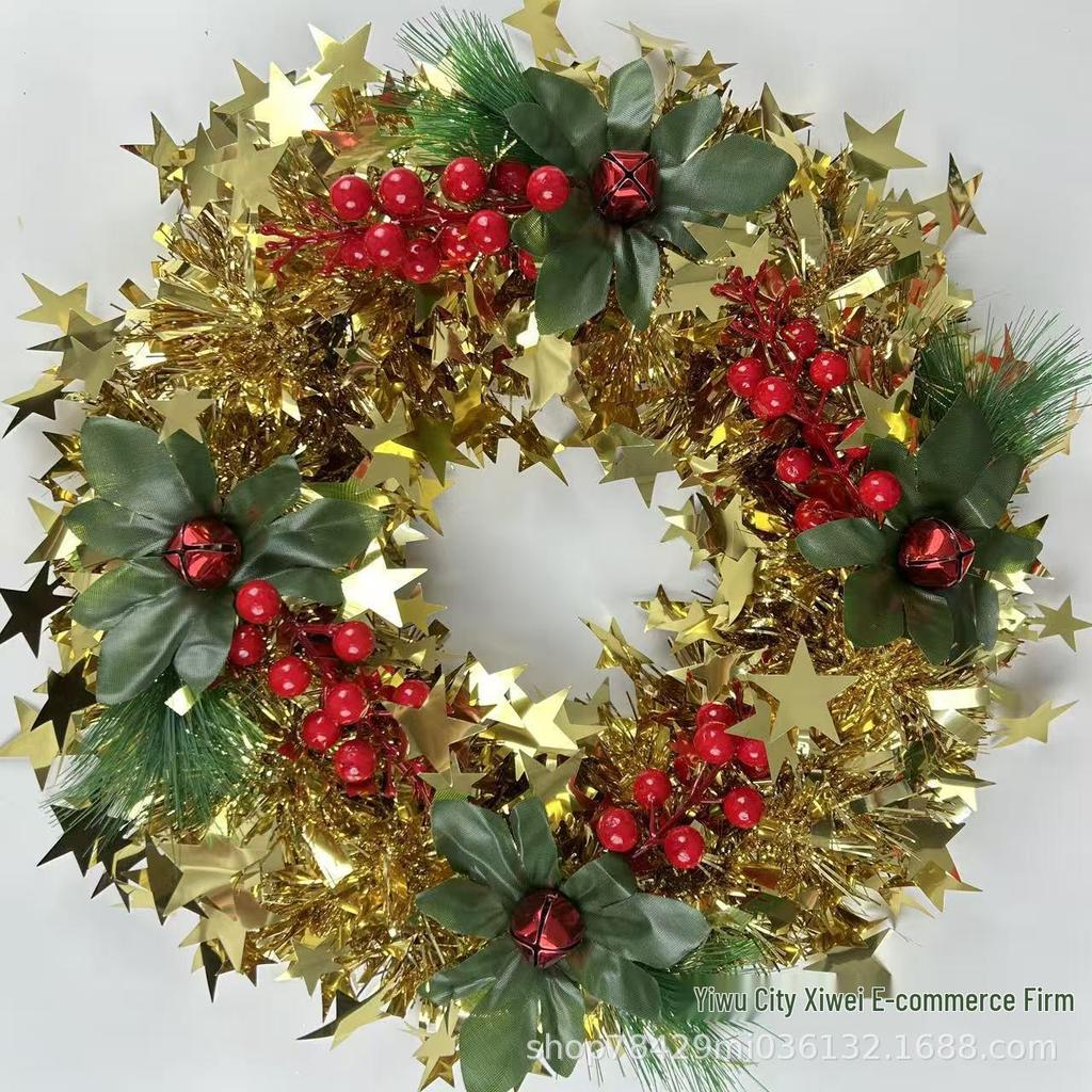 30cm Christmas Wreath with Artificial Flowers for Doors and Windows