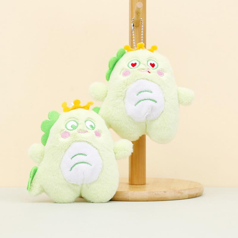 Whimsical Dinosaur Plush Keychain Charming Stuffed Animal Bag Decoration